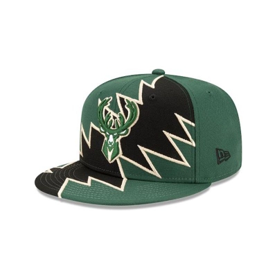 Sapca New Era Milwaukee Bucks NBA Flash 9FIFTY Snapback - Verzi